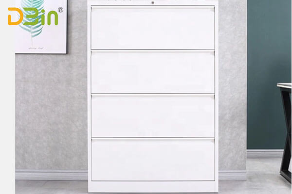 Modern design white steel  3 drawer lateral file cabinet wholesale